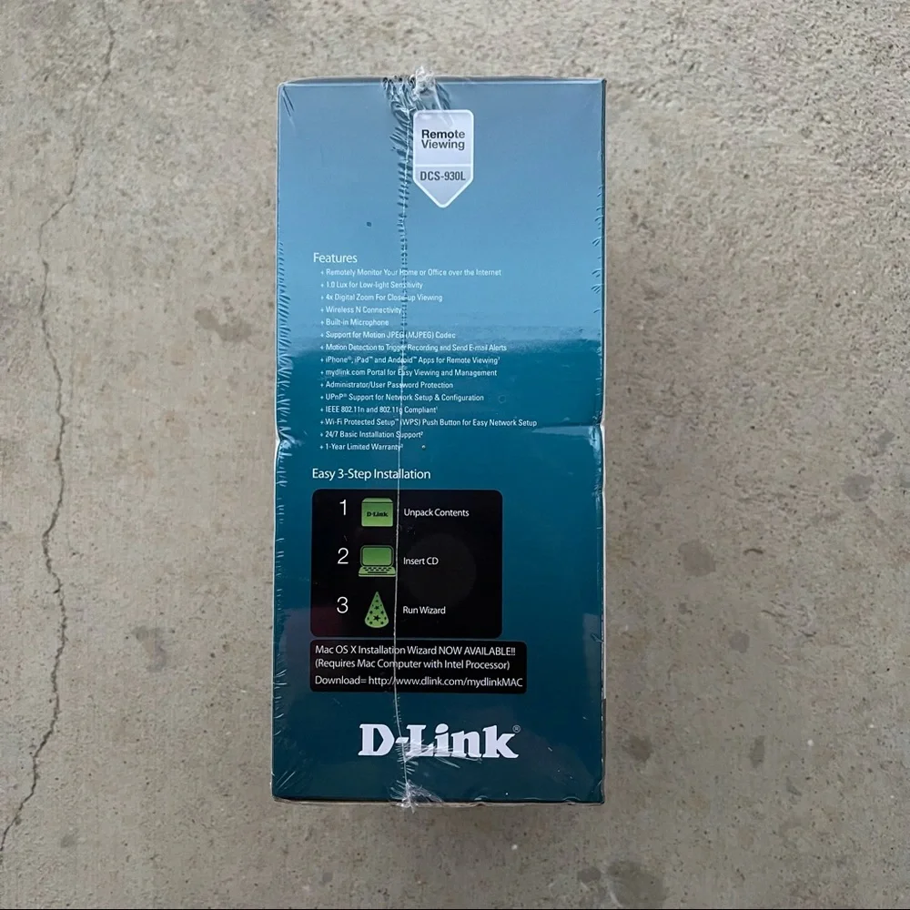 NEW! D-LINK WIRELESS N NETWORK CAMERA DCS-930L WITH REMOTE VIEWING SURVEILLANCE